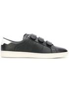 Saint Laurent Court Classic Low Top Sneakers - Black