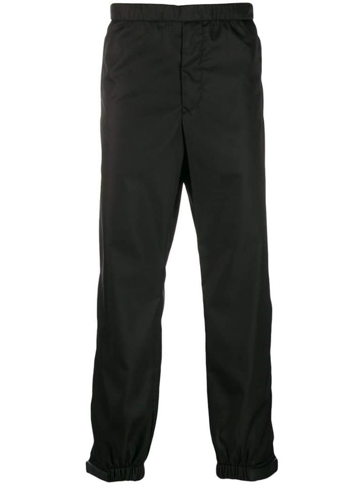 Prada Elasticated Waist Strap Trousers - Black