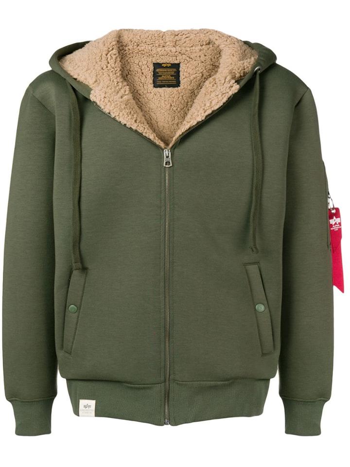 Alpha Industries Hooded Jacket - Green