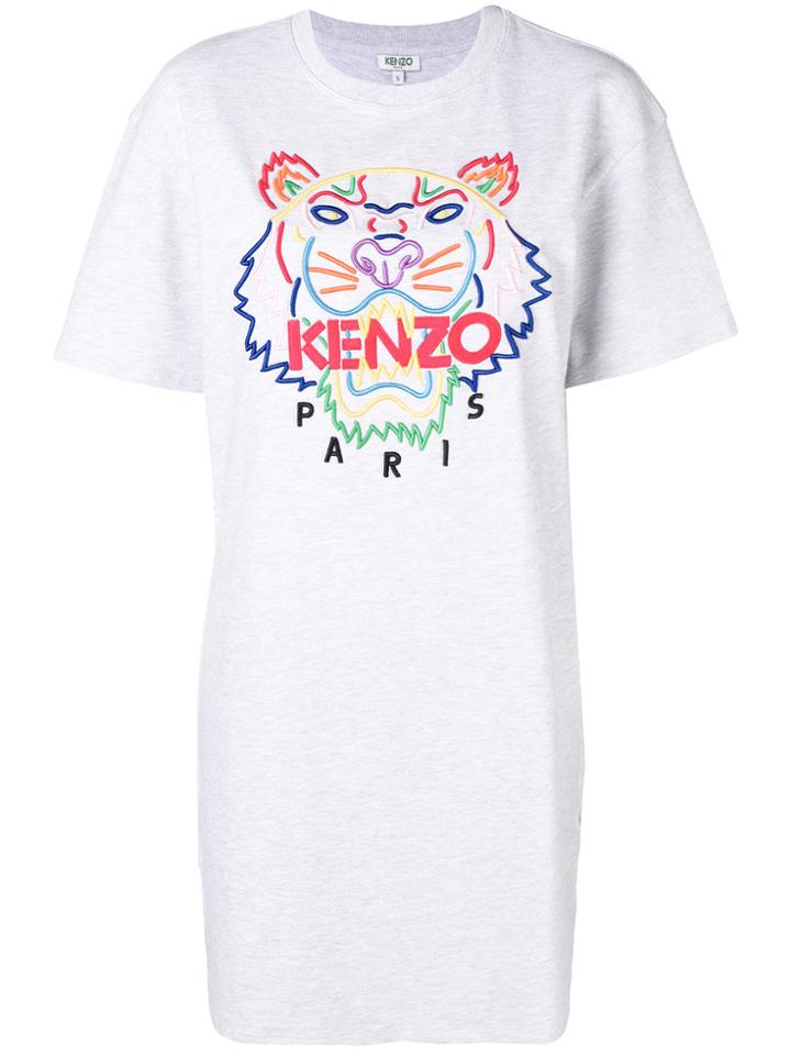 Kenzo Tiger T-shirt Dress - Grey