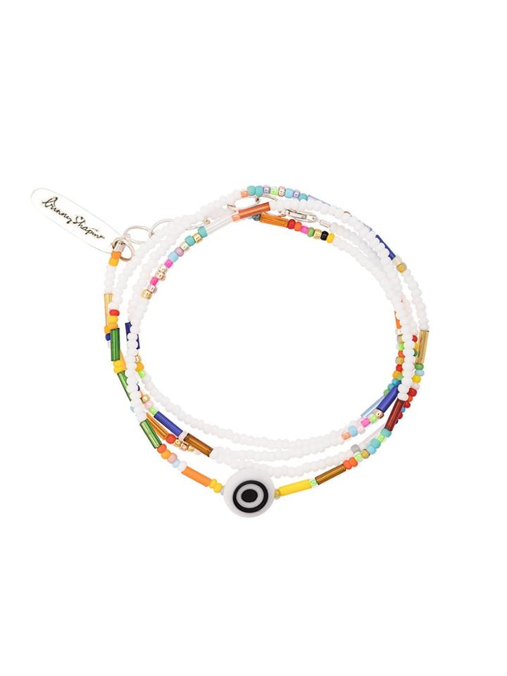 Bunny Shapiro Not So Evil Beaded Wrap Bracelet - Multicolour