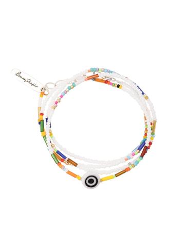 Bunny Shapiro Not So Evil Beaded Wrap Bracelet - Multicolour