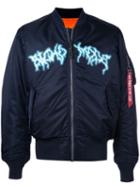 Travis Scott Astroworld Astro Bomber Jacket - Blue