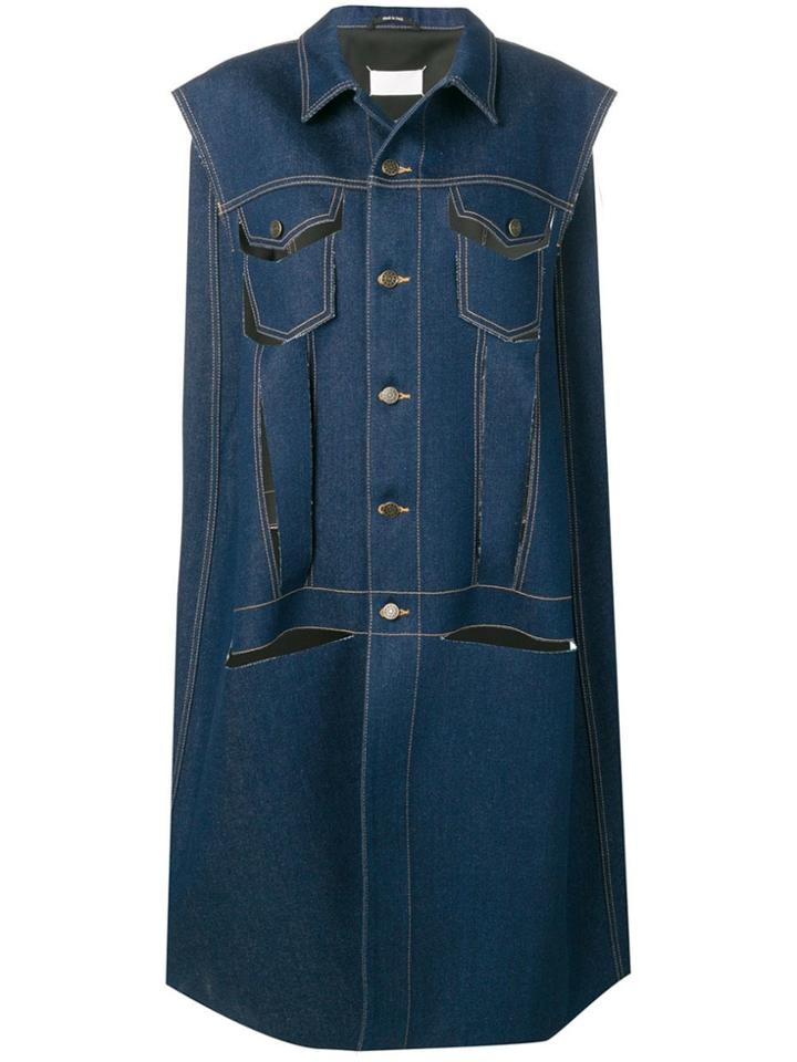 Maison Margiela Sleeveless Denim Coat - Blue