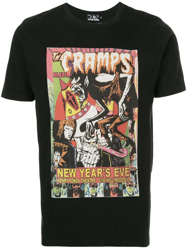 Hysteric Glamour Graphic Poster Print T-shirt - Black