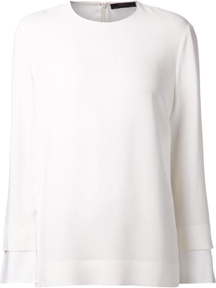 The Row Boxy Crepe Top