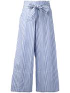 By Malene Birger - Bennih Cropped Trousers - Women - Cotton - 40, Women's, Blue, Cotton