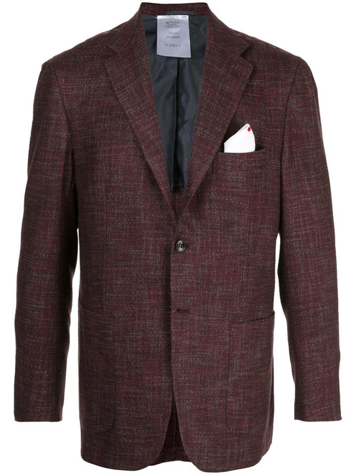 Kiton Tweed Blazer - Red