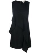 Diane Von Furstenberg - Sleeveless Ruffle Front Dress - Women - Polyester/triacetate - 8, Black, Polyester/triacetate
