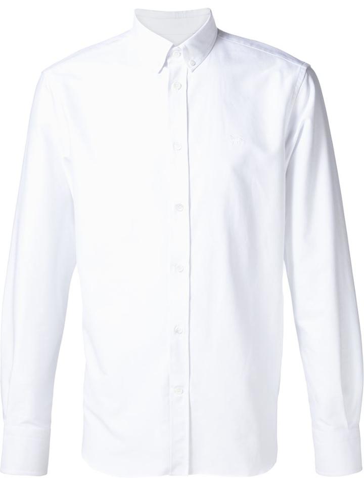Maison Kitsuné Button Down Shirt, Men's, Size: 42, White, Cotton