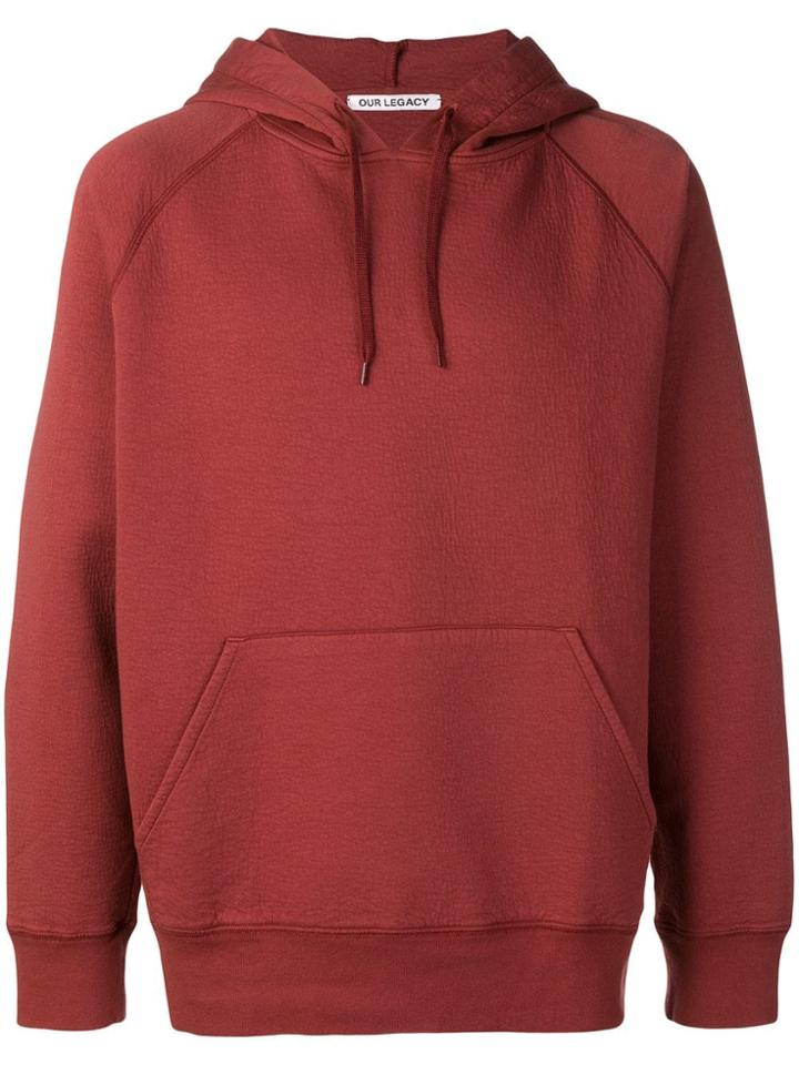 Our Legacy Drawstring Hoodie - Red