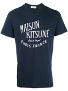 Maison Kitsuné Palais Royal T-shirt, Men's, Size: Large, Blue, Cotton