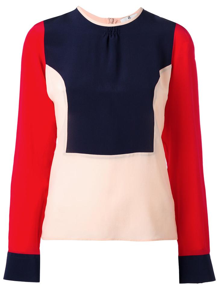 Ps By Paul Smith - Color Block Blouse - Women - Silk - 40, Silk