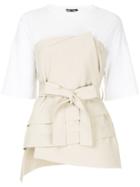Aula Belted T-shirt - Grey