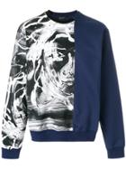 Versace Painted Medusa Sweatshirt - Blue