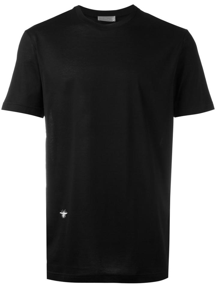 Dior Homme Bug Patch T-shirt, Men's, Size: Large, Black, Cotton