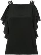 Saint Laurent Star And Moon Print Blouse - Black