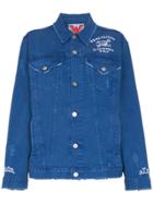 Adaptation Invitation Only Embroidered Denim Jacket - Blue