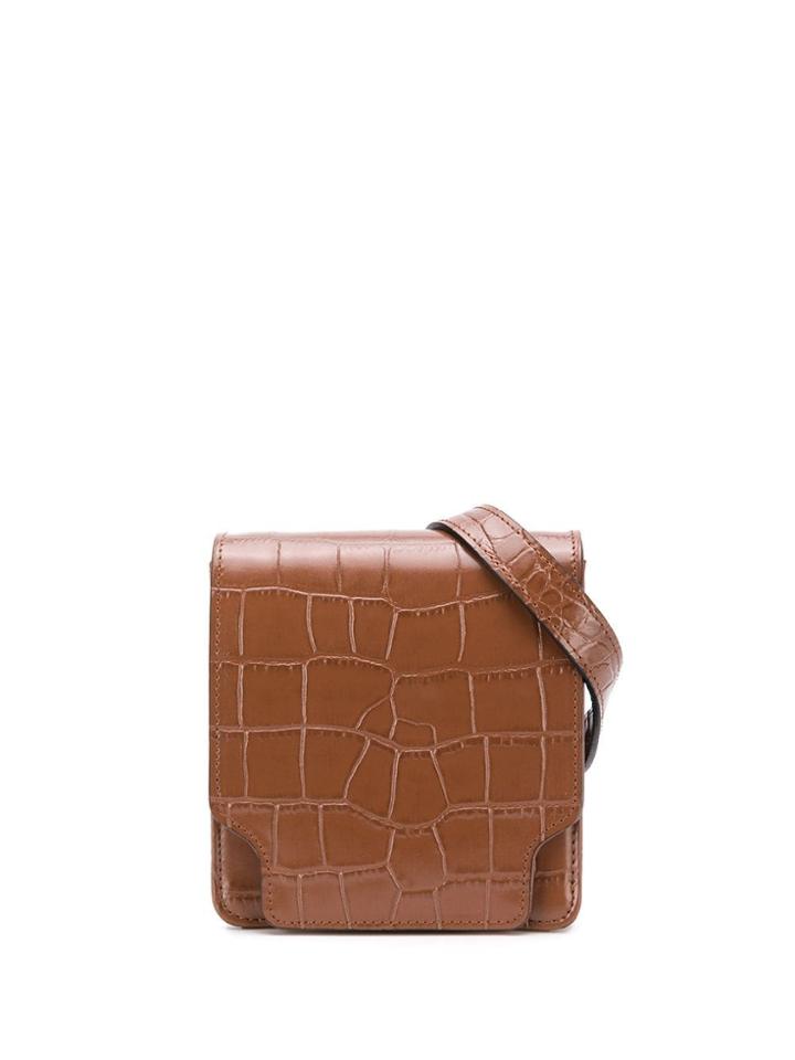 Marge Sherwood Croc-effect Belt Bag - Brown