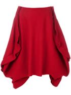 Comme Des Garçons Folded Full Skirt - Red