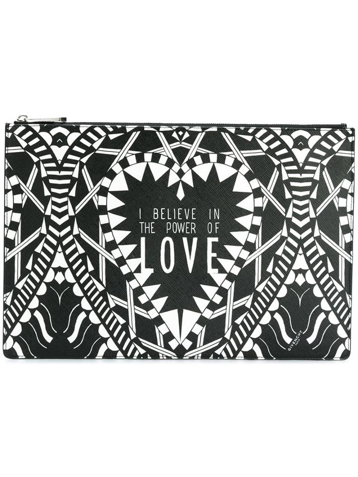 Givenchy Power Of Love Printed Clutch