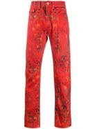 Napa By Martine Rose Spray Pattern Jeans - Red
