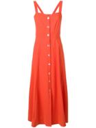 Pinko Flared Midi Dress - Orange
