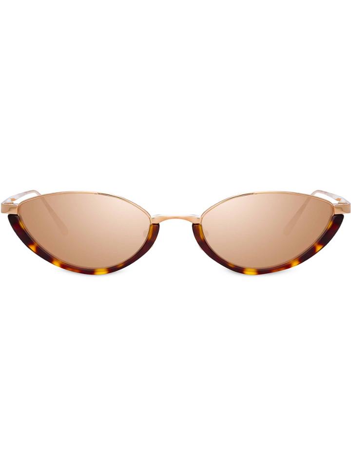 Linda Farrow Daisy C4 Cat-eye Sunglasses - Brown