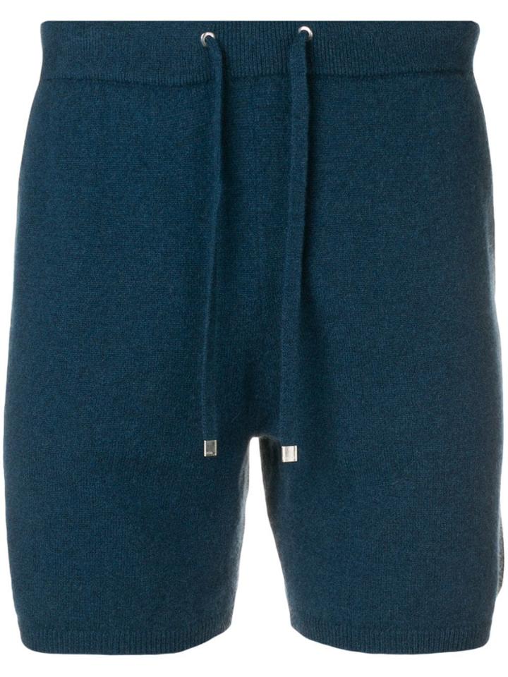 Ron Dorff Basic Cashmere Shorts - Blue