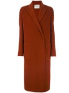 Lanvin Classic Oversize Coat, Women's, Size: 38, Yellow/orange, Wool
