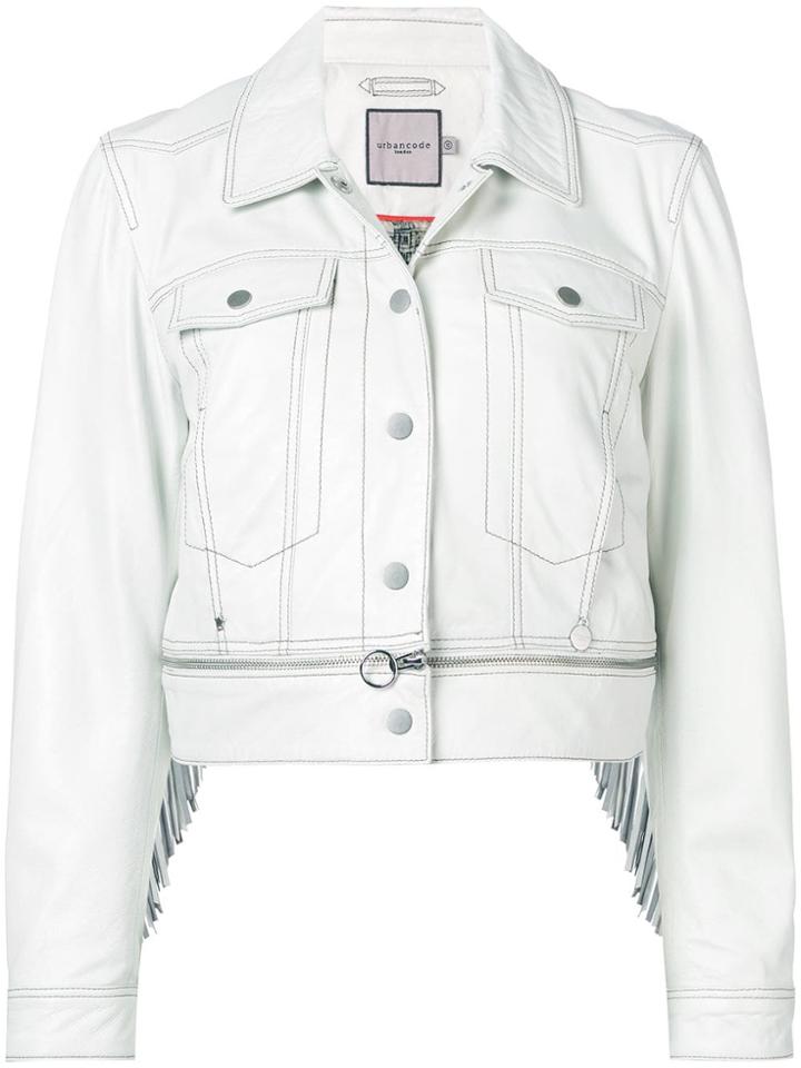 Urbancode Biker Jacket - White