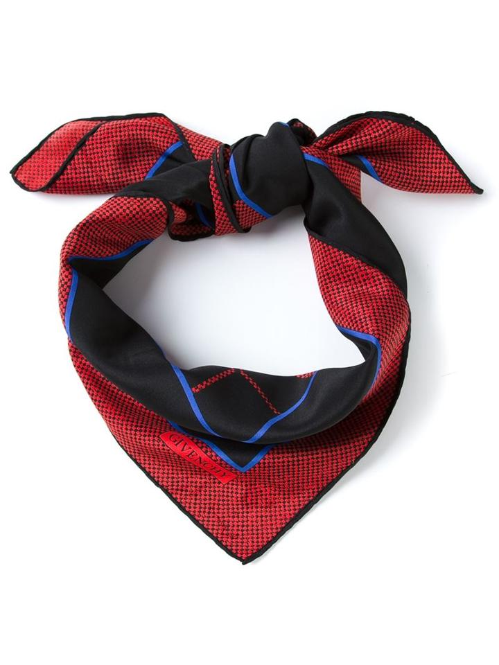 Givenchy Vintage Printed Scarf, Women's, Black