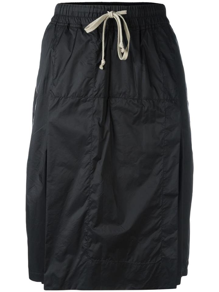 Rick Owens Drkshdw Asymmetric Shorts, Women's, Size: Large, Black, Nylon