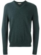 N.peal 'the Burlington' V-neck Pullover, Men's, Size: Small, Green, Cashmere