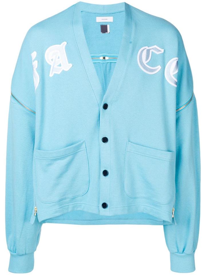 Facetasm Varsity Cardigan - Blue