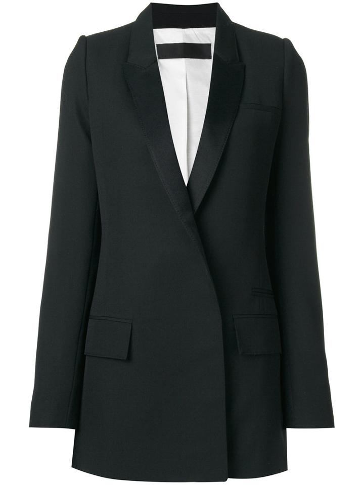 Haider Ackermann - Calder Shiny Blazer - Women - Cotton/rayon/virgin Wool - 38, Black, Cotton/rayon/virgin Wool