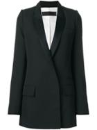 Haider Ackermann - Calder Shiny Blazer - Women - Cotton/rayon/virgin Wool - 38, Black, Cotton/rayon/virgin Wool