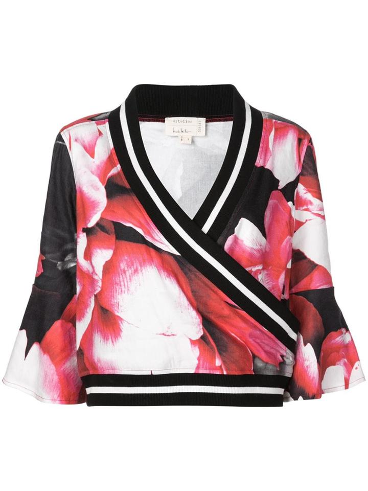 Nicole Miller Bell Sleeve Top - Multicolour