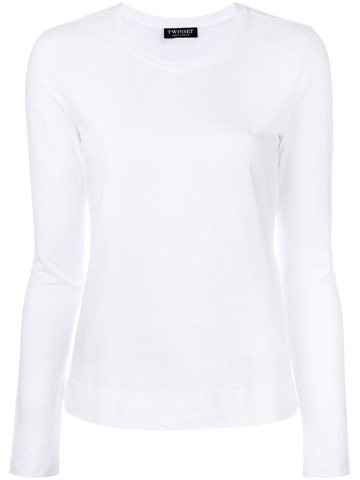 Twin-set Long-sleeved Sweater - White