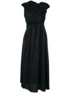 Jil Sander Wrap Evening Dress - Black