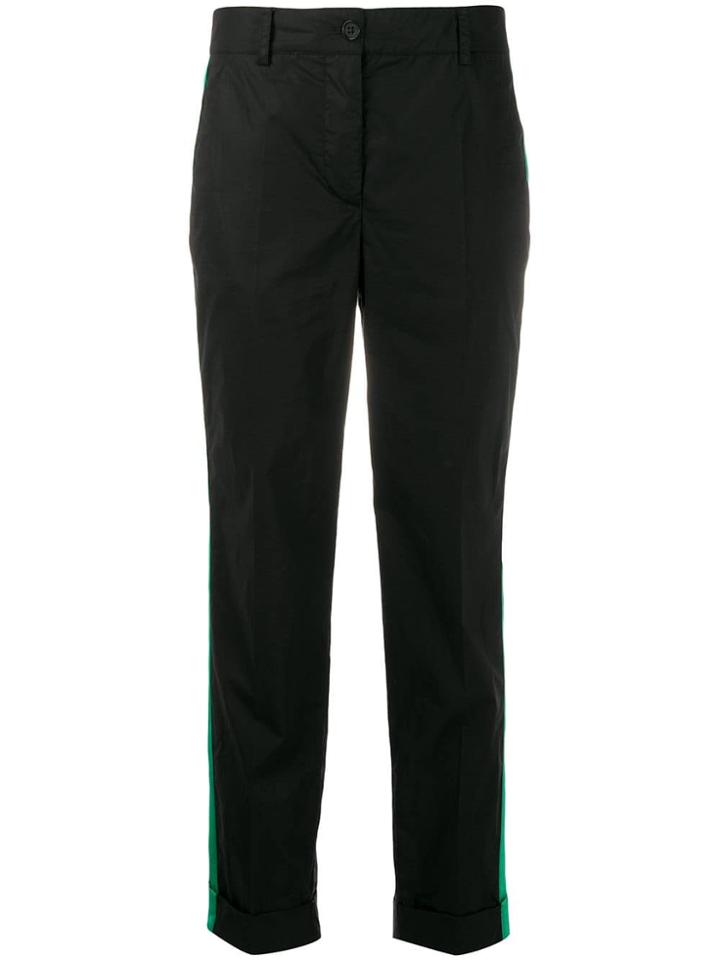 P.a.r.o.s.h. Stripe Trim Trousers - Black