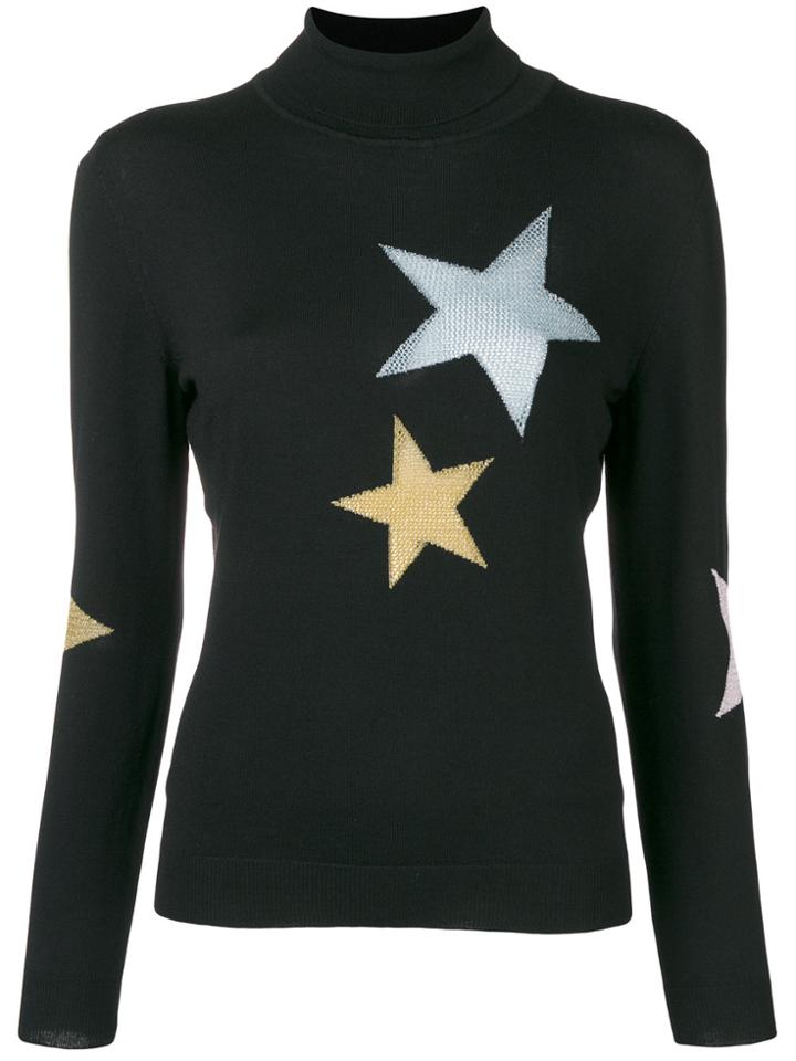 Moschino Star Turtleneck Jumper - Black