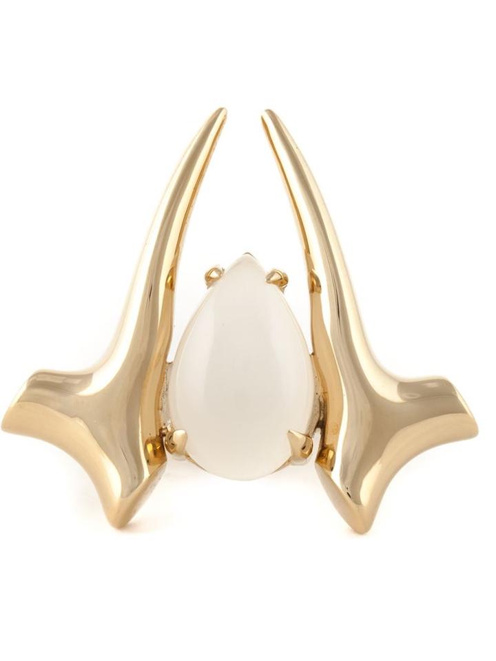 Shaun Leane Moonstone Branch Ring, Women's, Size: 54, Metallic, Sterling Silver