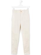 Bellerose Kids - Smart Trousers - Kids - Cotton/spandex/elastane - 16 Yrs, Girl's, Nude/neutrals