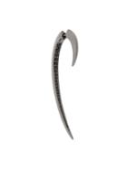Shaun Leane Black Spinel Large Hook Earring - Silver