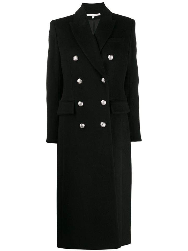 Veronica Beard Fitted Double Buttoned Coat - Black