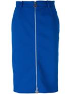 Carven 'gabardine' Skirt, Women's, Size: 34, Blue, Polyester/spandex/elastane/cotton