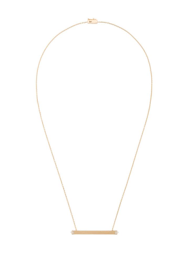 Tejen Capstone Bar Pendant, Women's, Metallic