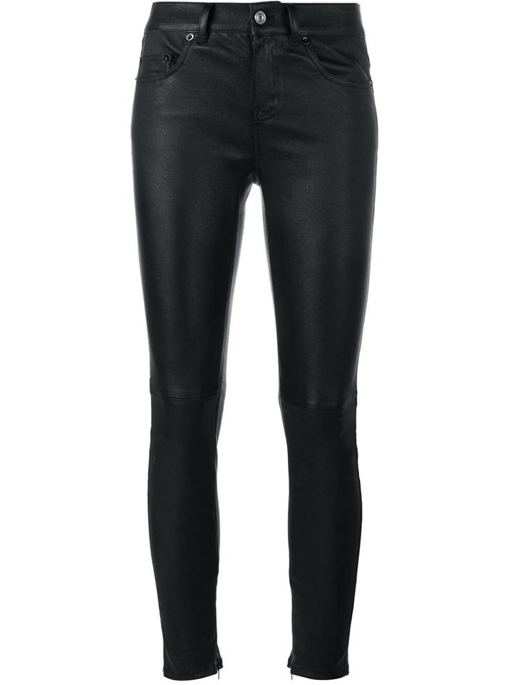 Saint Laurent Slim-fit Leather Trousers