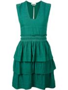 Isabel Marant Étoile - Kali Flounce Dress - Women - Cotton/viscose - 38, Green, Cotton/viscose